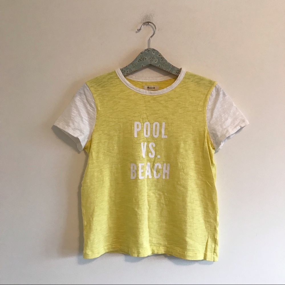 Madewell | Pool Vs Beach Shrunken Tee Cotton